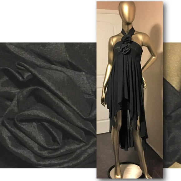Mystic Dresses & Skirts - MYSTIC Black Racerback Mini with Chiffon Overlay